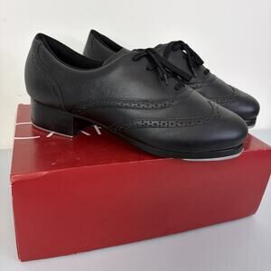 Capezio Roxy Tap Womens Size 12 M Professional Dance Shoes Black Leather 960